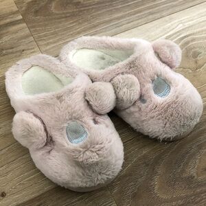 Cute Pink Fuzzy Slippers